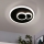 Eglo - LED Deckenleuchte LED/7,8W/230V Ø 20 cm schwarz