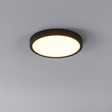 Eglo - LED-Deckenleuchte mit Sensor, 20,5 W, 230 V, 3000 K, schwarz, Ø 28,5 cm