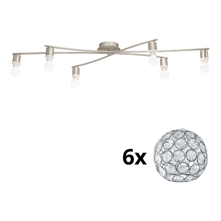Eglo - LED Deckenleuchte MY CHOICE 6xE14/4W/230V mattchrom