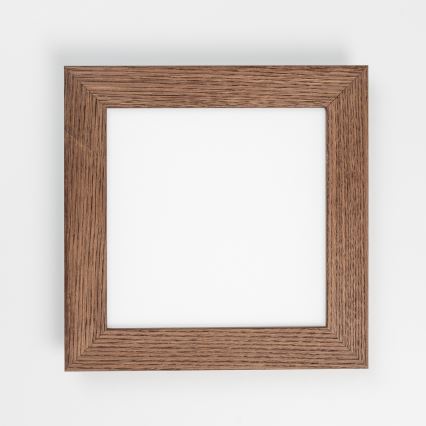 Eglo - LED Aufbaustrahler SALOBRENA-RW WOOD LED/17W/230V 2700/4000K 34x34 cm dunkelbraun