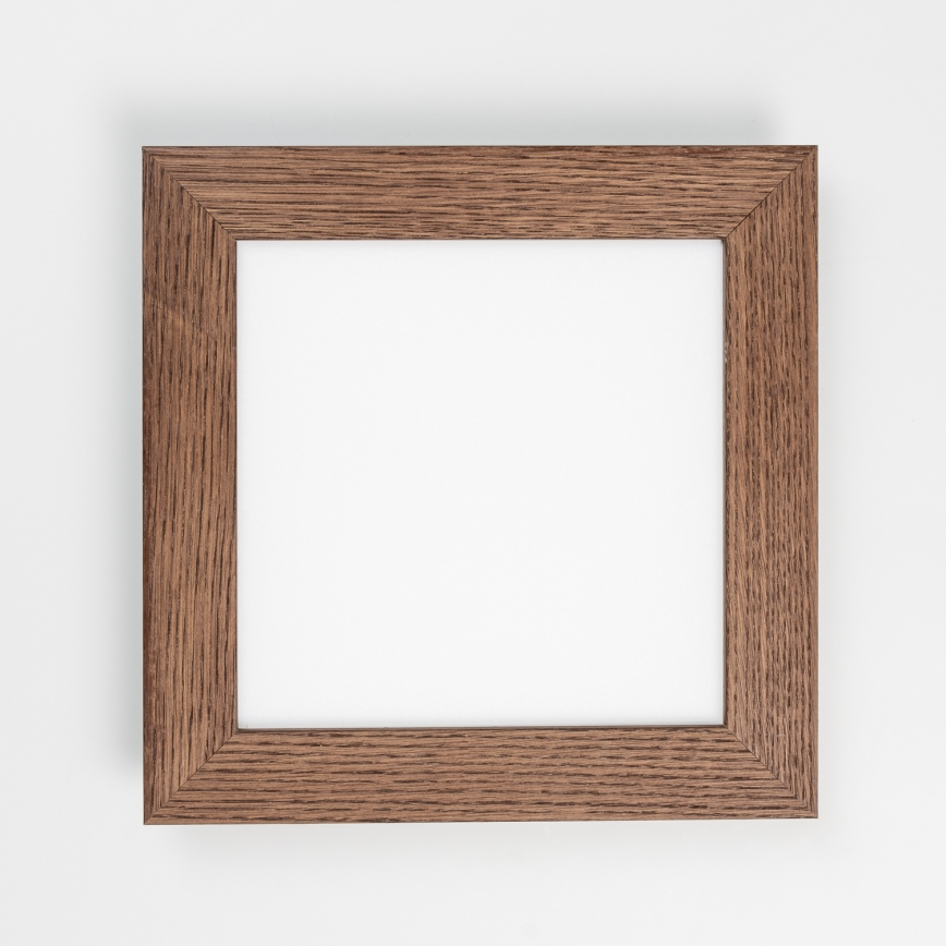 Eglo - LED Aufbaustrahler SALOBRENA-RW WOOD LED/17W/230V 2700/4000K 34x34 cm dunkelbraun