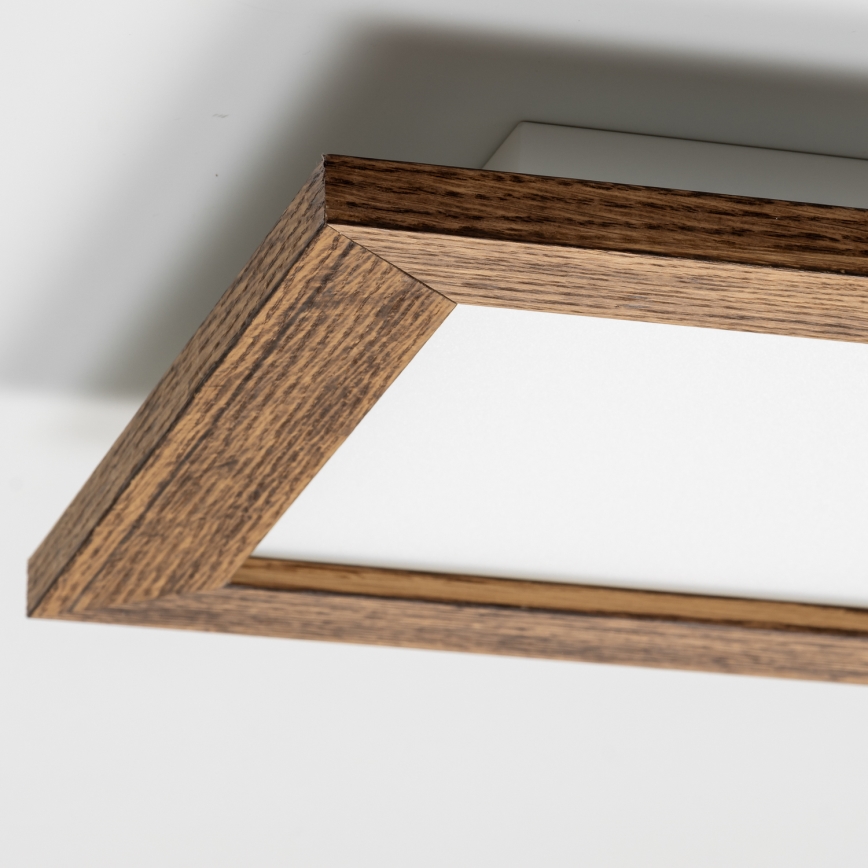 Eglo - LED Dimmbares Aufbaumodul SALOBRENA 2 WOOD LED/16W/230V 4000K 34x34 cm Braun