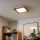 Eglo - LED Dimmbares Aufbaumodul SALOBRENA 2 WOOD LED/16W/230V 4000K 34x34 cm Braun