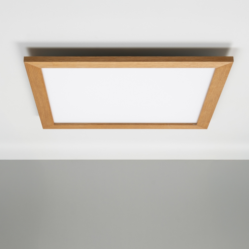 Eglo - LED dimmbares Aufbaumodul SALOBRENA-CL WOOD LED/31W/230V 2700-6500K 64x64 cm braun