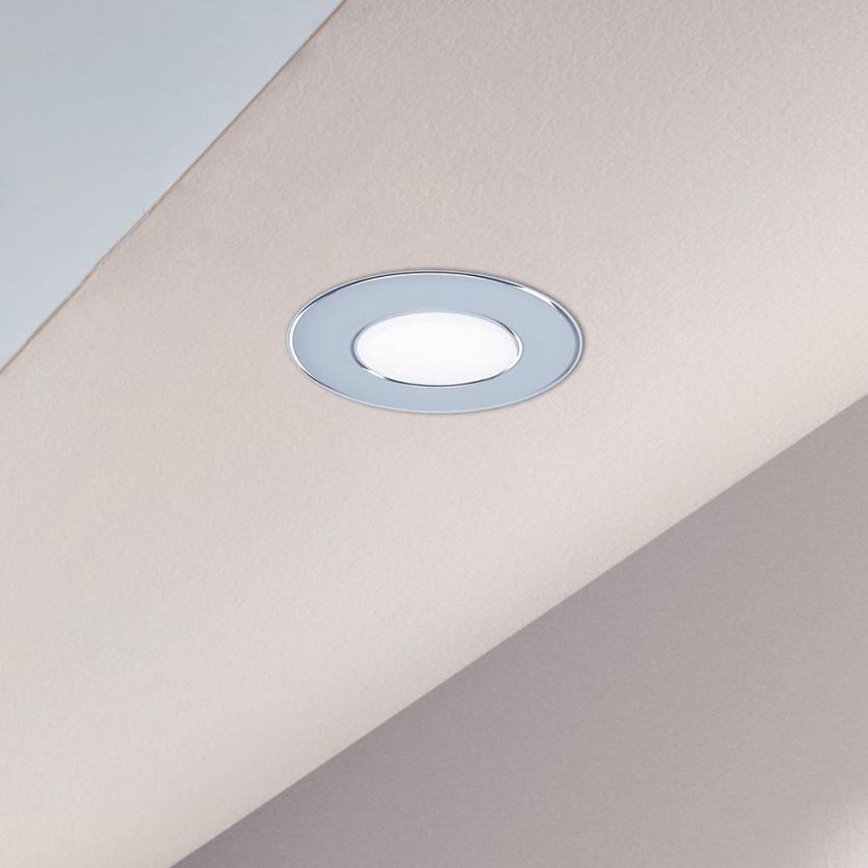 Eglo - LED-Einbauleuchte für Badezimmer, 2,7 W, 230 V, IP44, Ø 8,6 cm