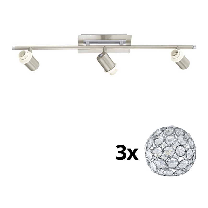 Eglo - LED Einbauleuchte MY CHOICE 3xE14/40W/230V mattchrom