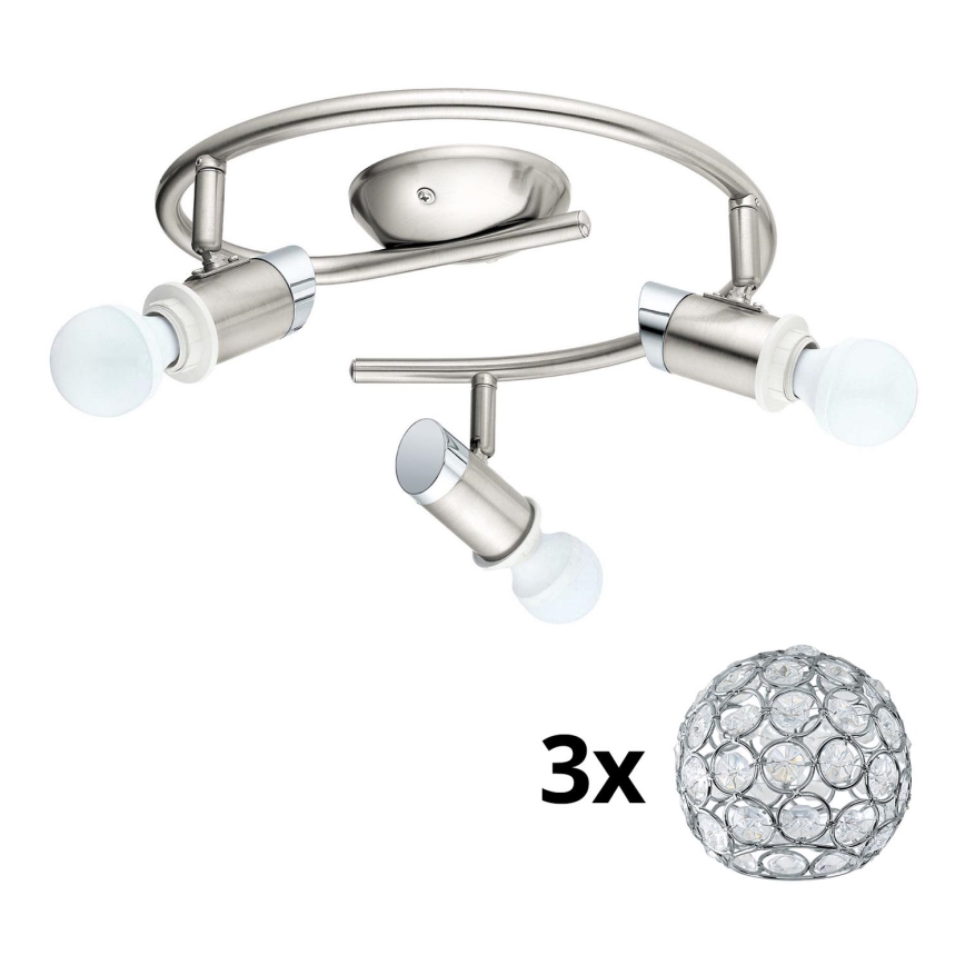 Eglo - LED Einbauleuchte MY CHOICE 3xE14/4W/230V mattchrom