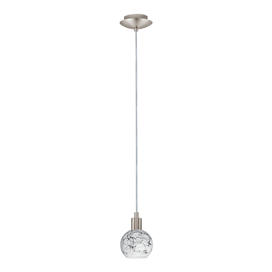 Eglo - LED Hängeleuchte an Kabel MY CHOICE 1xE14/4W/230V mattchrom/weiß/schwarz