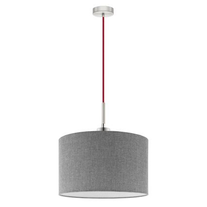 Eglo - LED Hängeleuchte an Kabel TUNJA 1xE27/60W/230V grau