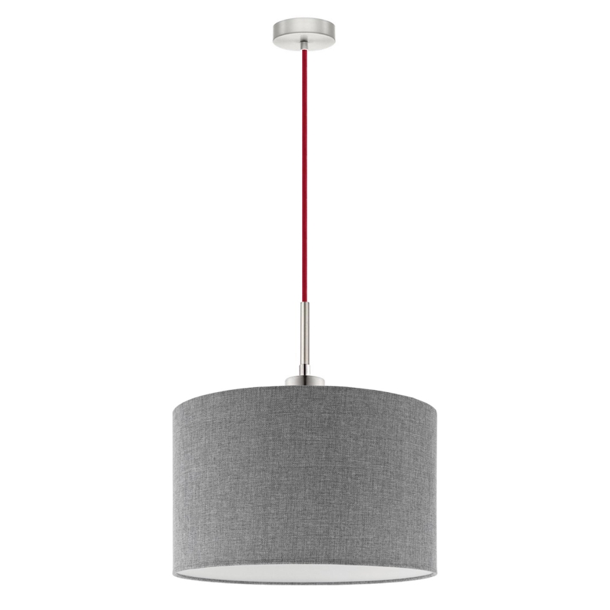 Eglo - LED Hängeleuchte an Kabel TUNJA 1xE27/60W/230V grau