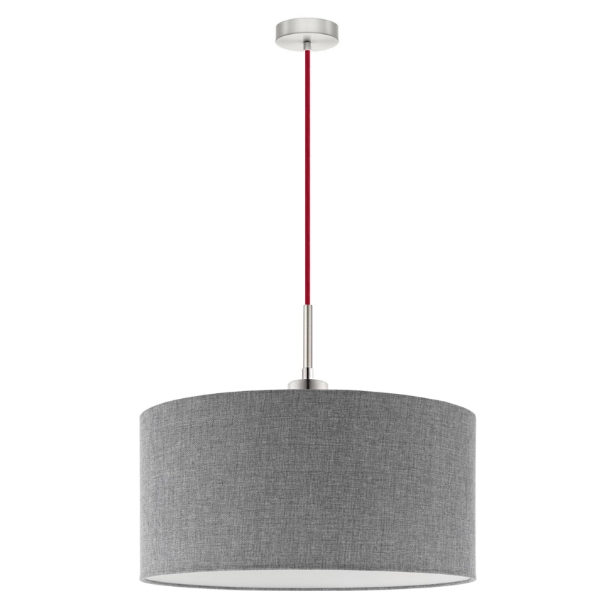 Eglo - LED Hängeleuchte an Kabel TUNJA 1xE27/60W/230V grau