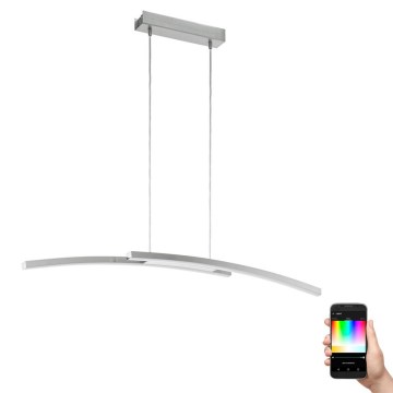 Eglo - LED RGB dimmbare Hängeleuchte an Seil FRAIOLI-C 2xLED/17W/230V