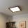 Eglo - LED RGB dimmbares Aufbaumodul SALOBRENA-C WOOD LED/24W/230V 2700-6500K 49,5x49,5 cm dunkelbraun + Fernbedienung