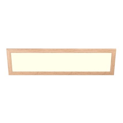 Eglo - LED RGBW dimmbares Aufbaupanel SALOBRENA-C WOOD LED/34W/230V 2700-6500K 34x124 cm braun + Fernbedienung