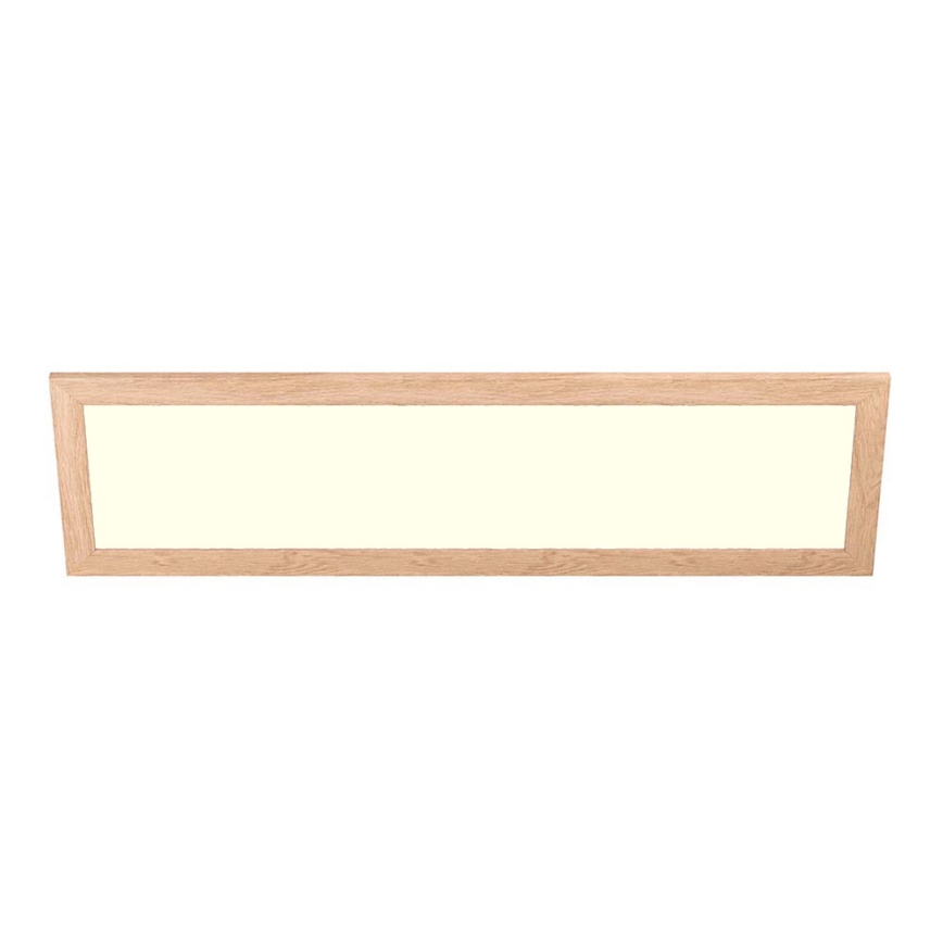 Eglo - LED RGBW dimmbares Aufputz-/Einbaupanel SALOBRENA-C WOOD LED/34W/230V 2700-6500K 34x124 cm braun + Fernbedienung