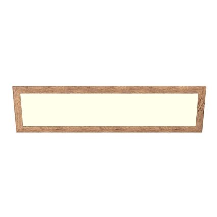 Eglo - LED RGBW dimmbares aufgesetztes Panel SALOBRENA-C WOOD LED/34W/230V 2700-6500K 34x124 cm braun + Fernbedienung