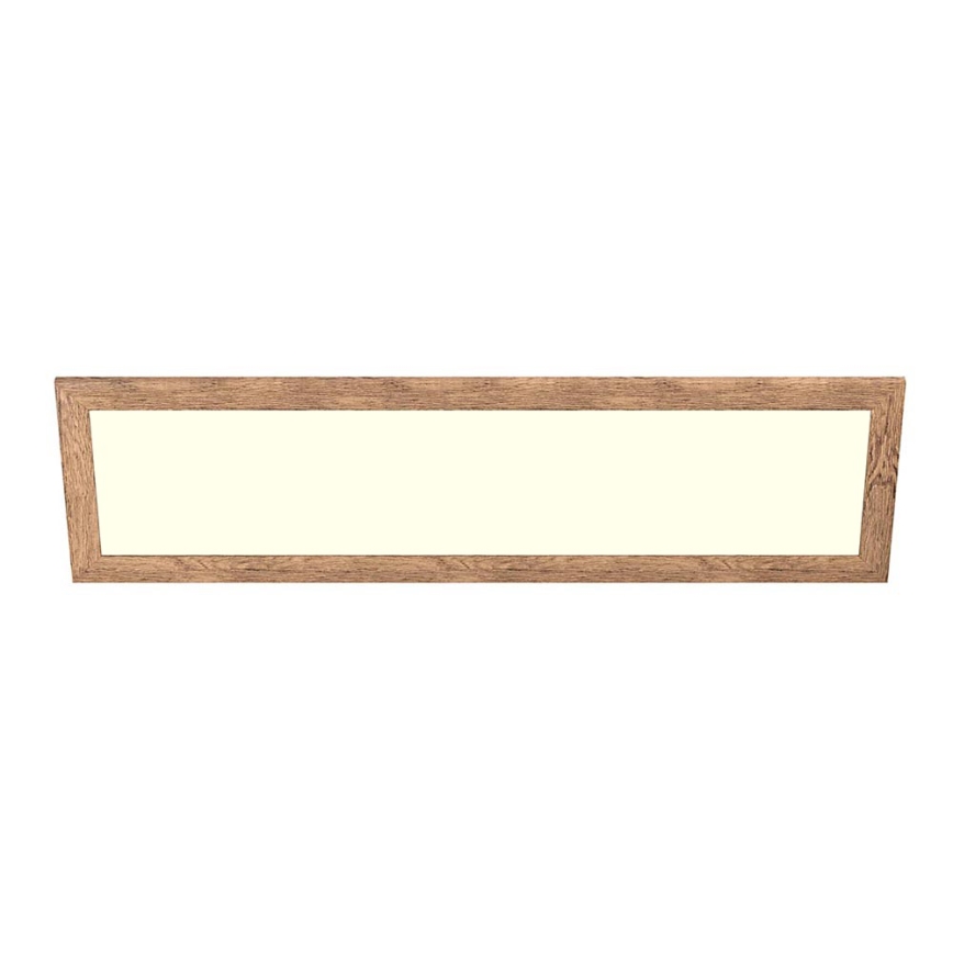 Eglo - LED RGBW dimmbares aufgesetztes Panel SALOBRENA-C WOOD LED/34W/230V 2700-6500K 34x124 cm braun + Fernbedienung