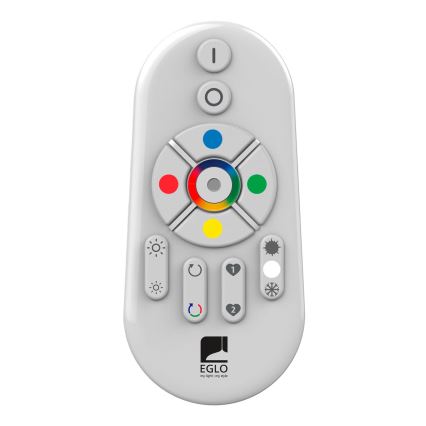 Eglo - LED RGBW dimmbares aufgesetztes Panel SALOBRENA-C WOOD LED/34W/230V 2700-6500K 34x124 cm braun + Fernbedienung