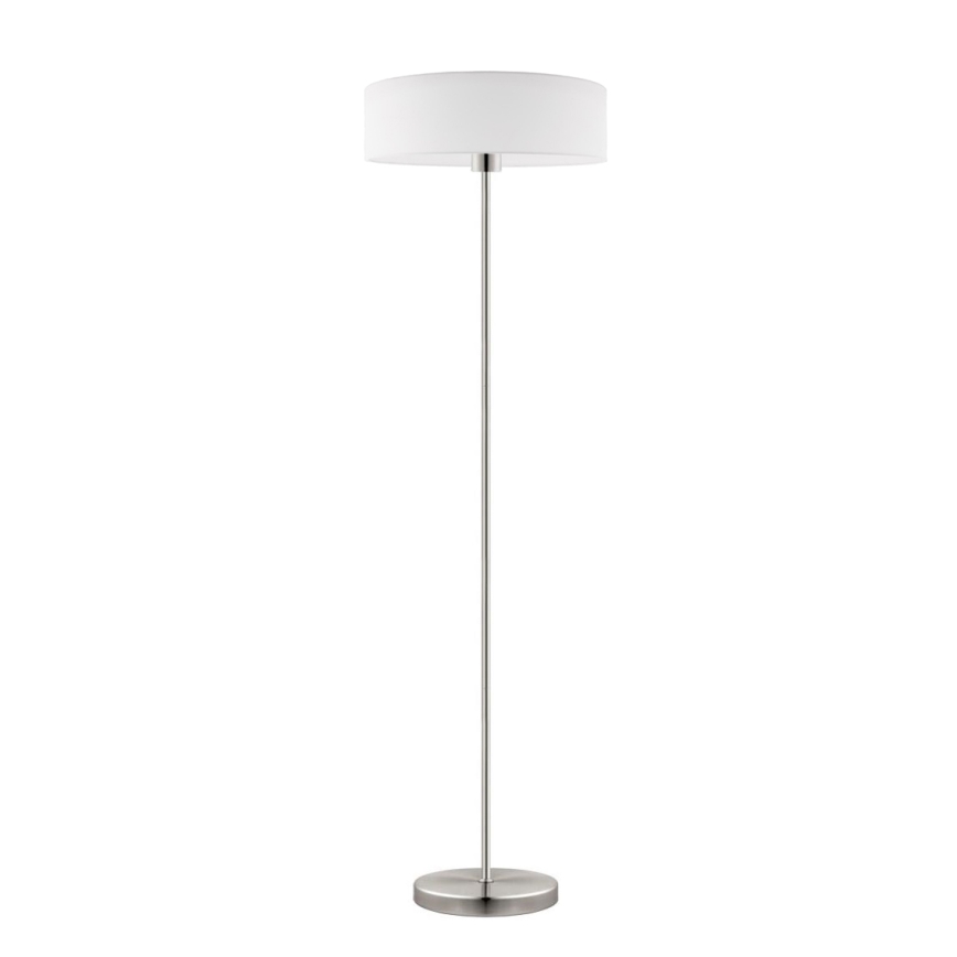 Eglo - LED Stehleuchte TUNJA 1xE27/60W/230V mattchrom/weiß