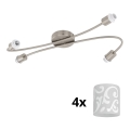Eglo - LED-Strahler MY CHOICE 4xE14/4W/230V matt Chrom/weiß