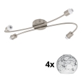 Eglo - LED-Strahler MY CHOICE 4xE14/4W/230V matt Chrom/weiß/schwarz