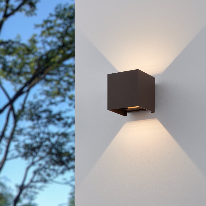 Eglo - LED-Wandleuchte für den Außenbereich 2xLED/2,8W/230V IP54 braun