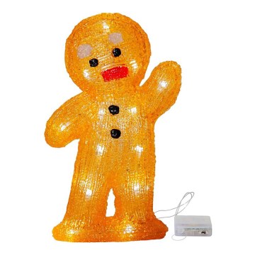 Eglo - LED Weihnachtsdekoration 20xLED/0,06W/3xAA Lebkuchenmann