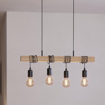Eglo - Pendelleuchte an Kabel TOWNSHEND 4xE27/60W/230V