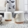 Eglo - SET 2x Hocker Ø 30,5/37 cm weiß