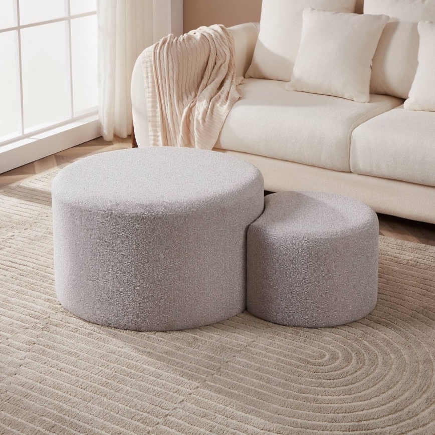 Eglo - SET 2x Hocker Ø 45,5/70 cm grau