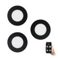 Eglo - SET 3x Dimmbare LED-Badezimmerleuchte FUEVA-Z 1xLED/2,8W/230V IP44