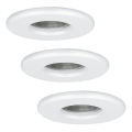 Eglo - SET 3x LED-Badezimmerleuchte IGOA 1xGU10/3,3W/230V IP44