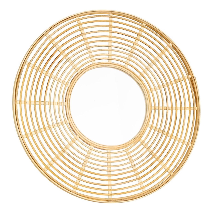 Eglo - Wandspiegel Ø 55 cm Bambus