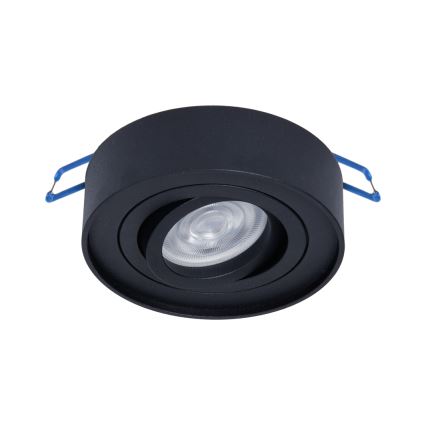 Einbau-Spotleuchte NUSA 1xGU5,3/MR16/50W/12V rund schwarz