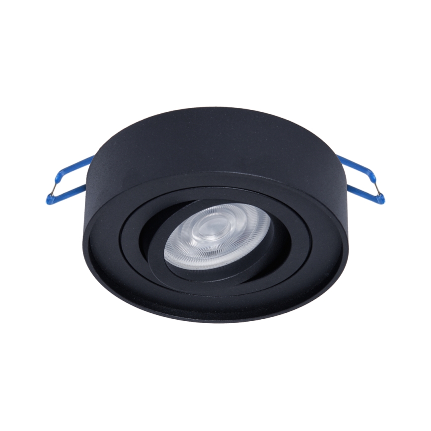 Einbau-Spotleuchte NUSA 1xGU5,3/MR16/50W/12V rund schwarz
