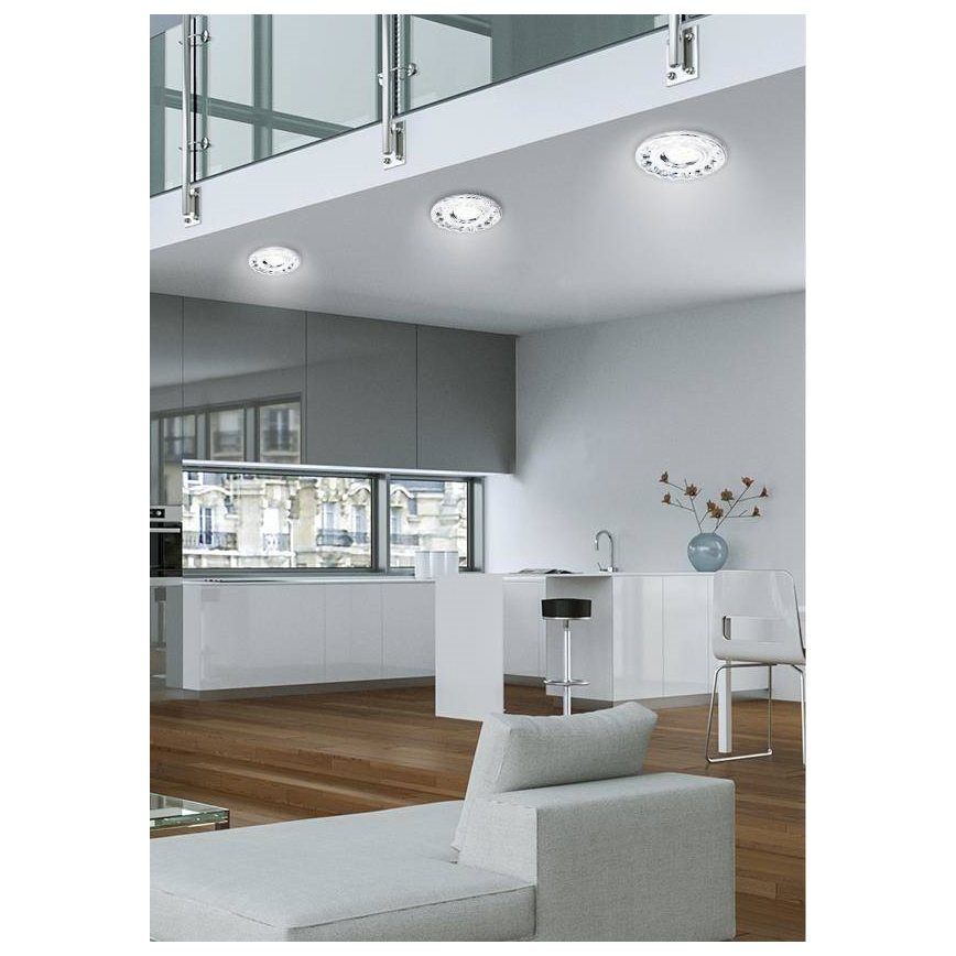 Einbaubeleuchtung EYE 1xGU10/35W/230V
