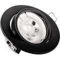 Einbauleuchte 1x GU10/MR16, 10 W, 230 V, Ø 9 cm, schwarz