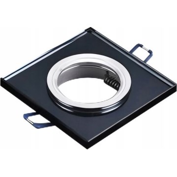 Einbauleuchte 1xGU10/MR16/10W/230V 9x9 cm schwarz