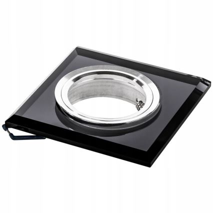 Einbauleuchte 1xGU10/MR16/10W/230V 9x9 cm schwarz