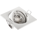 Einbauleuchte 1xGU10/MR16/10W/230V 9x9 cm weiß