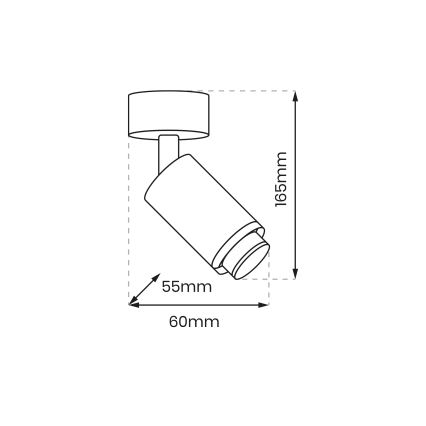 Einbauleuchte MICA 1xGU10/25W/230V Weiß