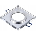 Einbaustrahler für abgehängte Decken 1xGU10/MR16/10W/230V 9x9 cm chromglänzend