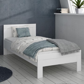 Einzelbett SNOWIE 90x200 cm weiß