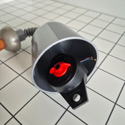Einziehbarer Kronleuchter CHIARA 1xE27/60W/230V silber/braun/Buche
