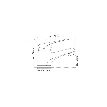 Eisl NI075SCR - Waschtischarmatur SPEED weiß/Glanzchrom