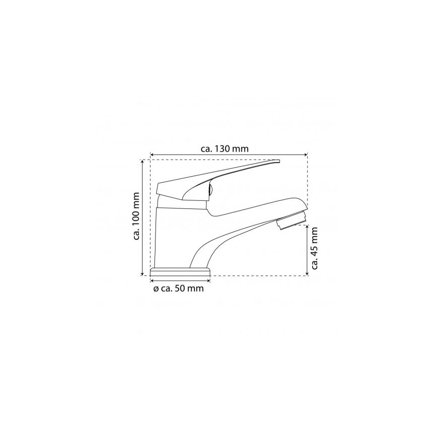Eisl NI075SCR - Waschtischarmatur SPEED weiß/Glanzchrom