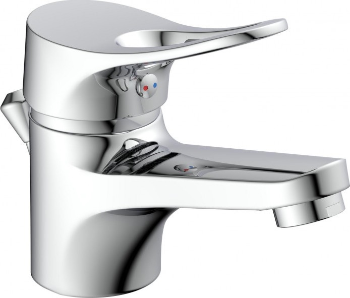 Eisl NI075VECR - Waschtischarmatur + Ablaufgarnitur mit Überlauf VERONA Hochglanz-Chrom