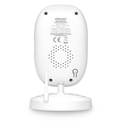ELDONEX EBM-1010-WH - Babyphone mit Monitor 5V/2000 mAh