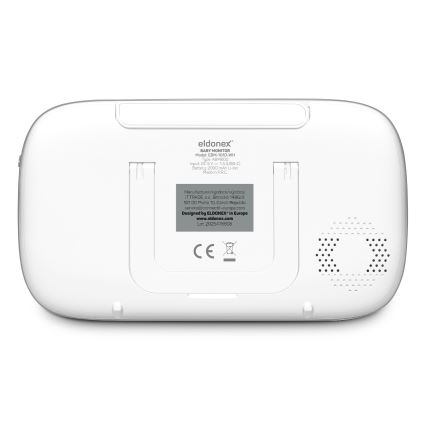 ELDONEX EBM-1010-WH - Babyphone mit Monitor 5V/2000 mAh