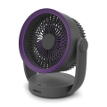 ELDONEX ESF-1010-GY - Wiederaufladbarer Tischventilator 9W/5V 4000 mAh grau